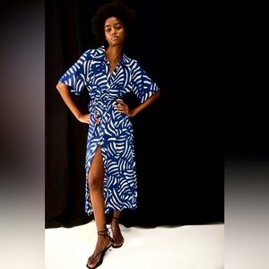 H&M NWOT TIE BELT SHIRT DRESS XS